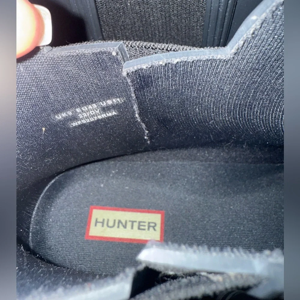 Hunter Original Chelsea Matte Ankle Rain Boots Women’s 11 Black EU 43 UK 9